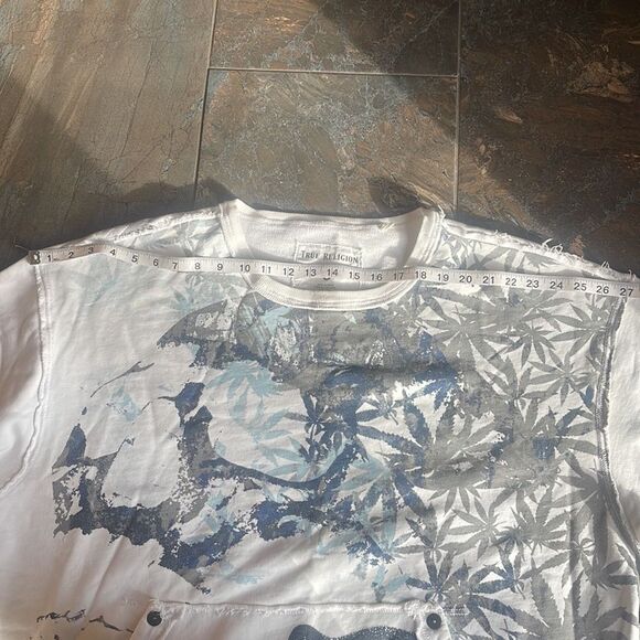 True Religion Mens Hemp Printed Pullover Sweatshirt size XXL - Picture 8 of 9